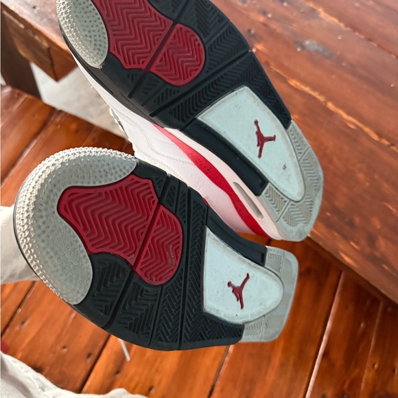 Jordan Athletic Shoes White and Red Accents main image 4